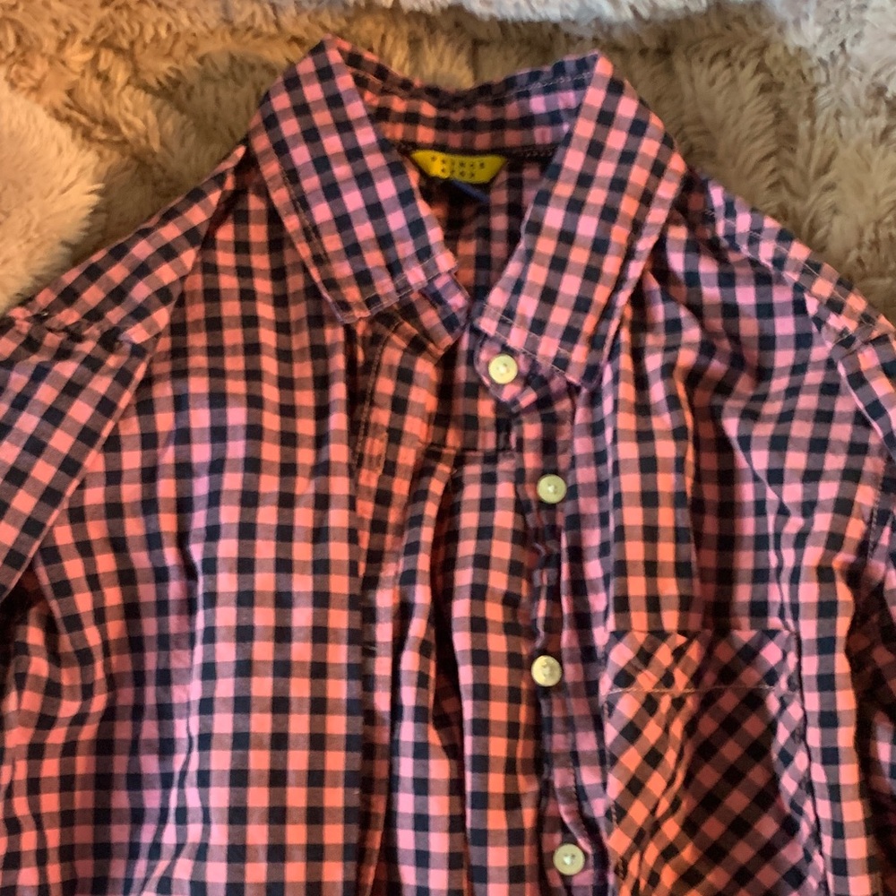 Prince & Fox Pink and Black Plaid Shirt